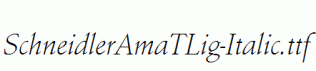 SchneidlerAmaTLig-Italic.ttf
