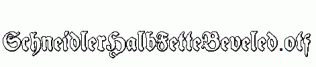 SchneidlerHalbFetteBeveled.otf