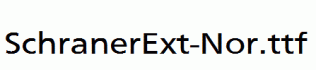 SchranerExt-Nor.ttf