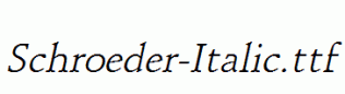 Schroeder-Italic.ttf