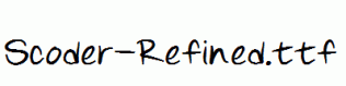 Scoder-Refined.ttf