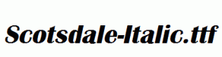 Scotsdale-Italic.ttf