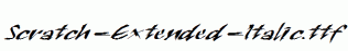 Scratch-Extended-Italic.ttf