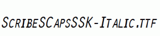 ScribeSCapsSSK-Italic.ttf