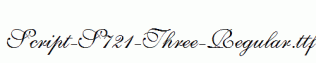 Script-S721-Three-Regular.ttf