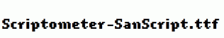 Scriptometer-SanScript.ttf