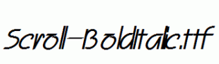 Scroll-BoldItalic.ttf