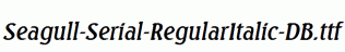 Seagull-Serial-RegularItalic-DB.ttf