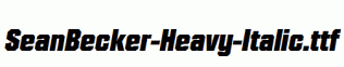 SeanBecker-Heavy-Italic.ttf