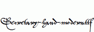 Secretary-hand-modern.ttf
