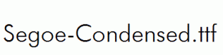 Segoe-Condensed.ttf