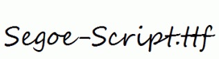 Segoe-Script.ttf