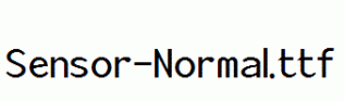 Sensor-Normal.ttf