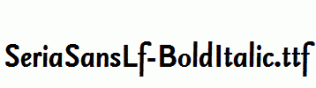 SeriaSansLf-BoldItalic.ttf