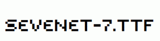 Sevenet-7.ttf