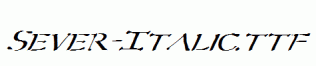 Sever-Italic.ttf