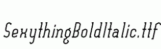 SexythingBoldItalic.ttf