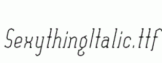 SexythingItalic.ttf