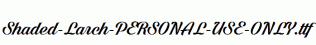 Shaded-Larch-PERSONAL-USE-ONLY.ttf