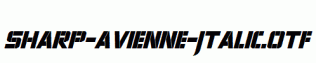 Sharp-Avienne-Italic.otf