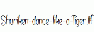 Shuriken-dance-like-a-Tiger.ttf