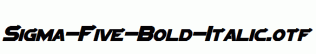 Sigma-Five-Bold-Italic.otf