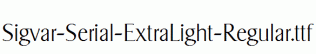 Sigvar-Serial-ExtraLight-Regular.ttf