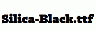 Silica-Black.ttf