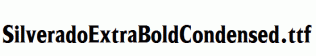 SilveradoExtraBoldCondensed.ttf