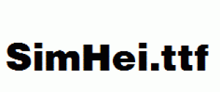 SimHei.ttf