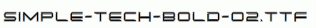 Simple-Tech-Bold-02.ttf