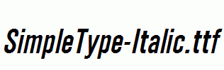 SimpleType-Italic.ttf