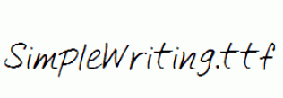 SimpleWriting.ttf