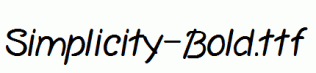 Simplicity-Bold.ttf