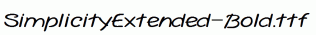 SimplicityExtended-Bold.ttf