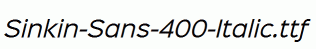 Sinkin-Sans-400-Italic.ttf