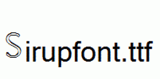 Sirupfont.ttf