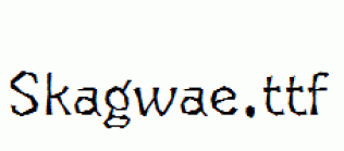 Skagwae.ttf