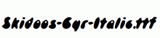 Skidoos-Cyr-Italic.ttf