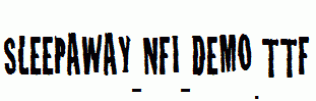 Sleepaway-NFI-Demo.ttf
