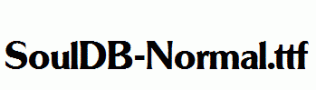 SoulDB-Normal.ttf