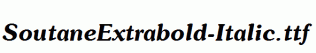 SoutaneExtrabold-Italic.ttf