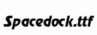 Spacedock.ttf