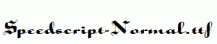 Speedscript-Normal.ttf