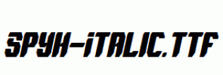 Spyh-Italic.ttf