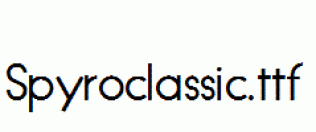 Spyroclassic.ttf