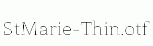 StMarie-Thin.otf