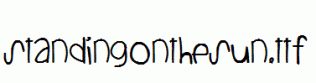 StandingOnTheSun.ttf