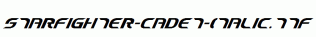 Starfighter-Cadet-Italic.ttf