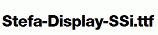 Stefa-Display-SSi.ttf